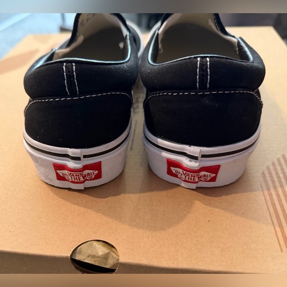 Vans Women's Classic Black Slip-On Shoes - Picture 3 of 4